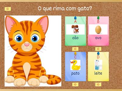 Consciência fonológica - rimas