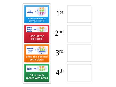 Adding and subtracting decimals