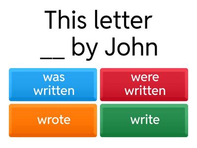 Active and passive voice