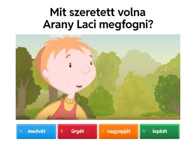 Kvízjáték- Petőfi Sándor: Arany Lacinak című vers és animációs film alapján