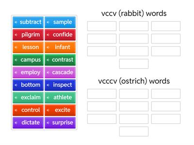 3 U4W2 VCCCV & VCCV Syllable Patterns 