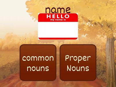 Common and proper nouns Quiz