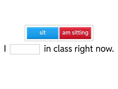 Present Continuous vs Simple Present