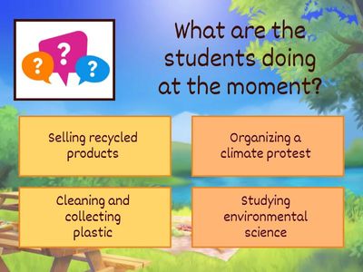 Reading comprehension quiz