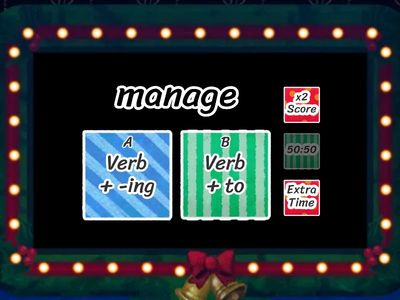 Verbs followed by to or -ing