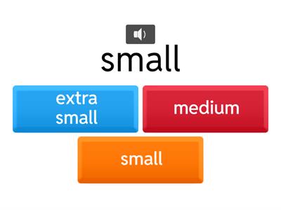 7.1.5 Sizes Same Word Quiz 