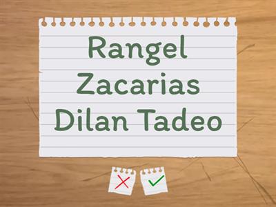 Male participants 6th elementary