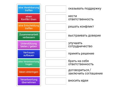 Nomen-Verb-Verbindungen – Teamgeist (B2) Aspekte Lektion-3