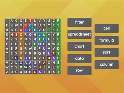 SpreadSheet Wordsearch