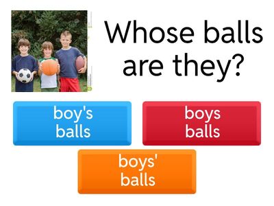 Possessive case Whose?