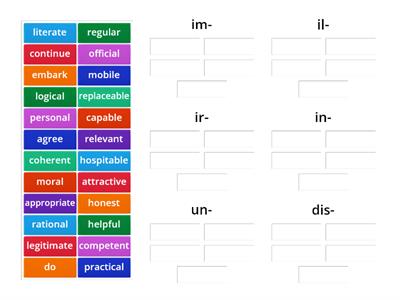 Prefixes Advanced