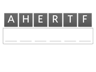 UNIT 3: VOCABULARY UNSCRAMBLE (FAMILY)