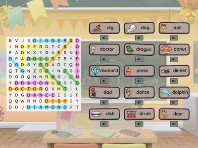 "D" - beginning sound