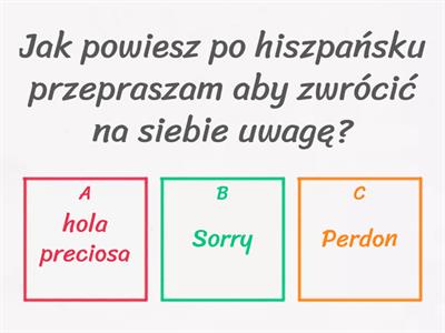 Podstawowe zwroty po hiszpańsku 