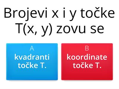 PRAVOKUTNI KOORDINATNI SUSTAV U RAVNINI