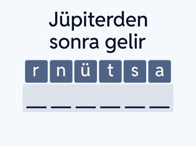 6. sınıf güneş sistemi