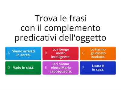 complemento predicativo dell`oggetto