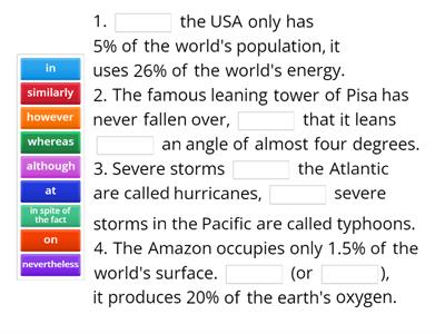 Strange facts (Linking words MGLb1-b2 U81)