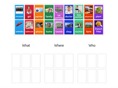 What,Where, Who Sort