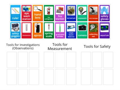 BK Science Tools Sorting