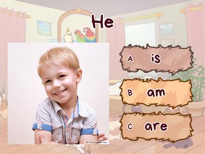 Personal pronouns + is/am/are