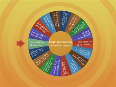 Bingo-zaokruživanje decimalnih brojeva