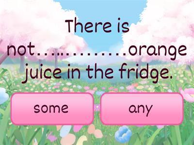 Determiners - some/any