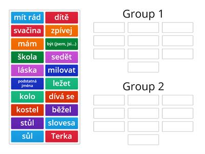 Podstatná jména a slovesa