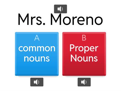 Common and proper nouns Quiz