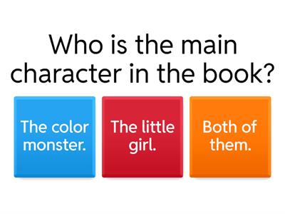 The color monster 5W1H practicing