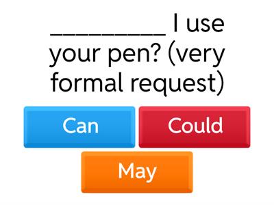 Beg Grammar Week 3: Modals of Ability, Possibility, Request, Permission