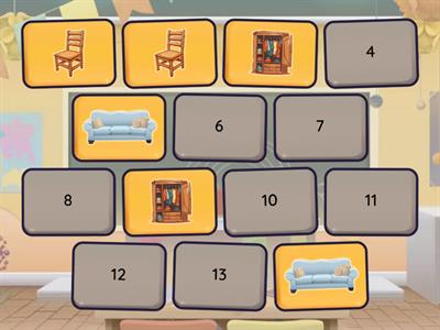 Гра меморі "Меблі"
