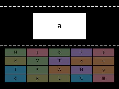 Stampato minuscolo: tutte le lettere 