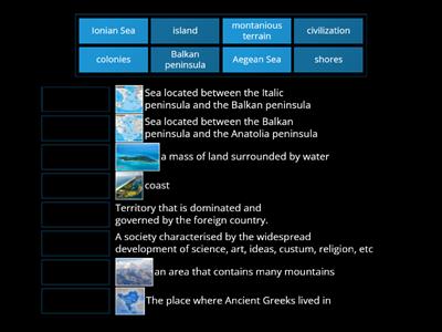 Ancient Greece: Introduction, vocabulary words