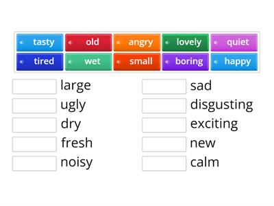 Trinity Entry 2: Reading (vocabulary 2/ opposites) 