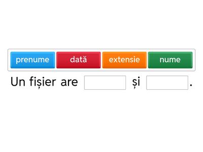 Fixarea cunoștințelor - Organizarea informației (foldere și fișiere)