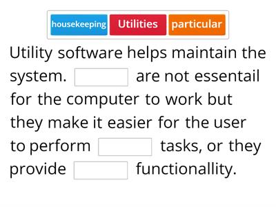 Utility software Quiz