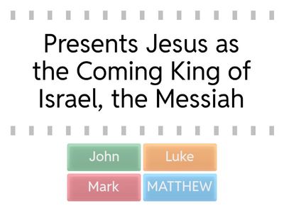 Match the Gospels description to the Gospels Author Below