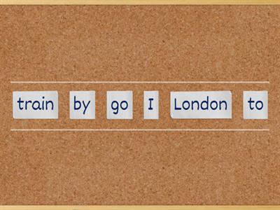 I go by... (transport)