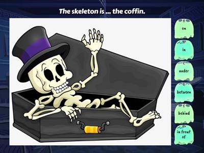 Halloween and  prepositions