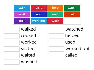 Past Tense Match Up_ Visit - Cook