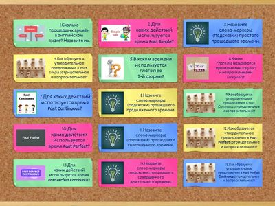 Past Tenses Questions about Grammar