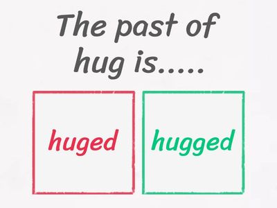 Regular verbs &Irregular verbs 