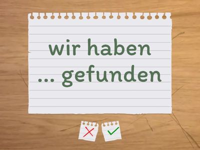 Trasforma il Perfekt nel Präteritum e nell'infinito