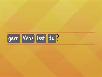 Was isst du gern?