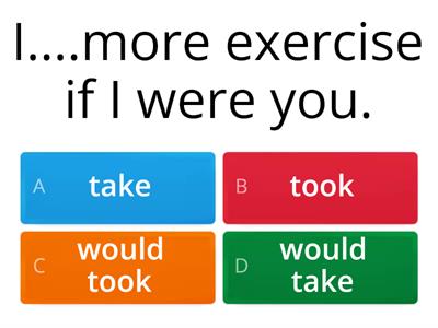 7B Second conditional quiz