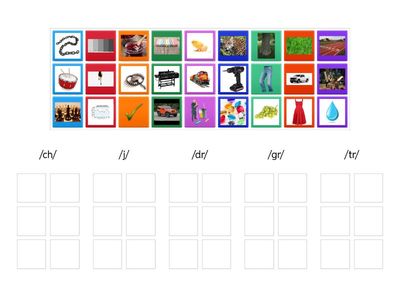 Sound Discrimination -  /ch, /j/, /dr/, /gr/, /tr/