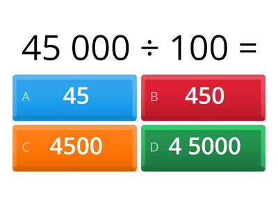 100 000以内的数目与至一位数、100和1 000的除法