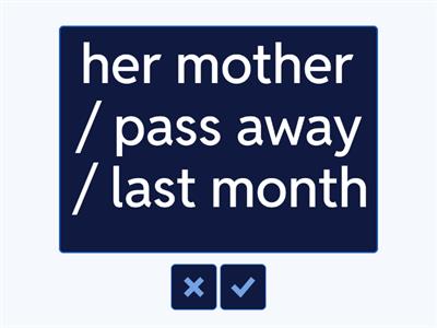 Seasons of Life -- Create a Sentence