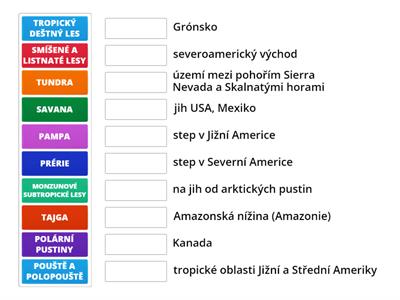 Z-7 AMERIKA (biom = vegetační pásy)